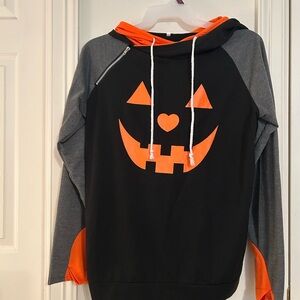 Halloween Pumpkin Face Hoodie
